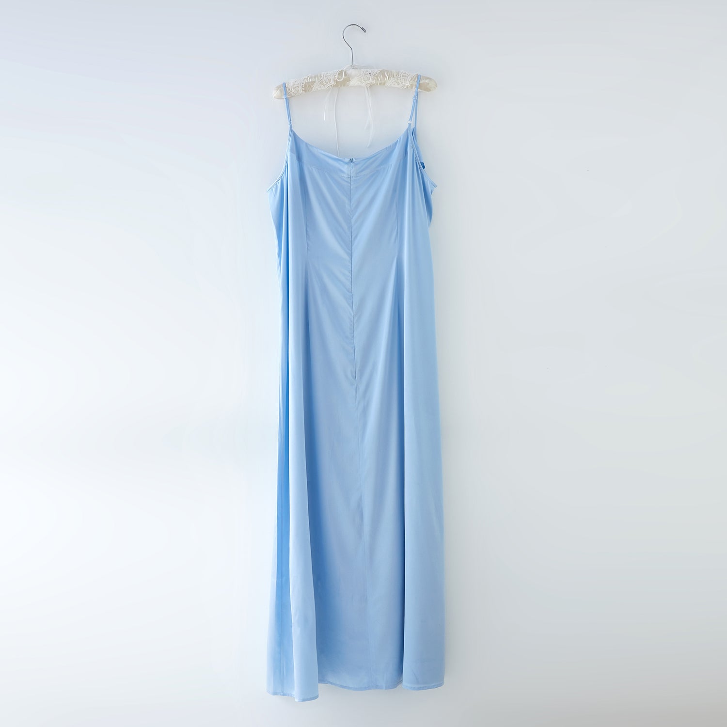 Pure Silk Ankle Length Slip Dress | Custom size Handmade | Morning Mis Soft Strokes Silk Pure Silk Ankle Length Slip Dress | Custom size Handmade | Morning Mis Soft Strokes Silk