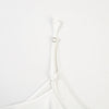 Pearl White Pure Mulberry Silk Camisole and Scalloped Shorts Set | 19 Momme Silk Charmeuse