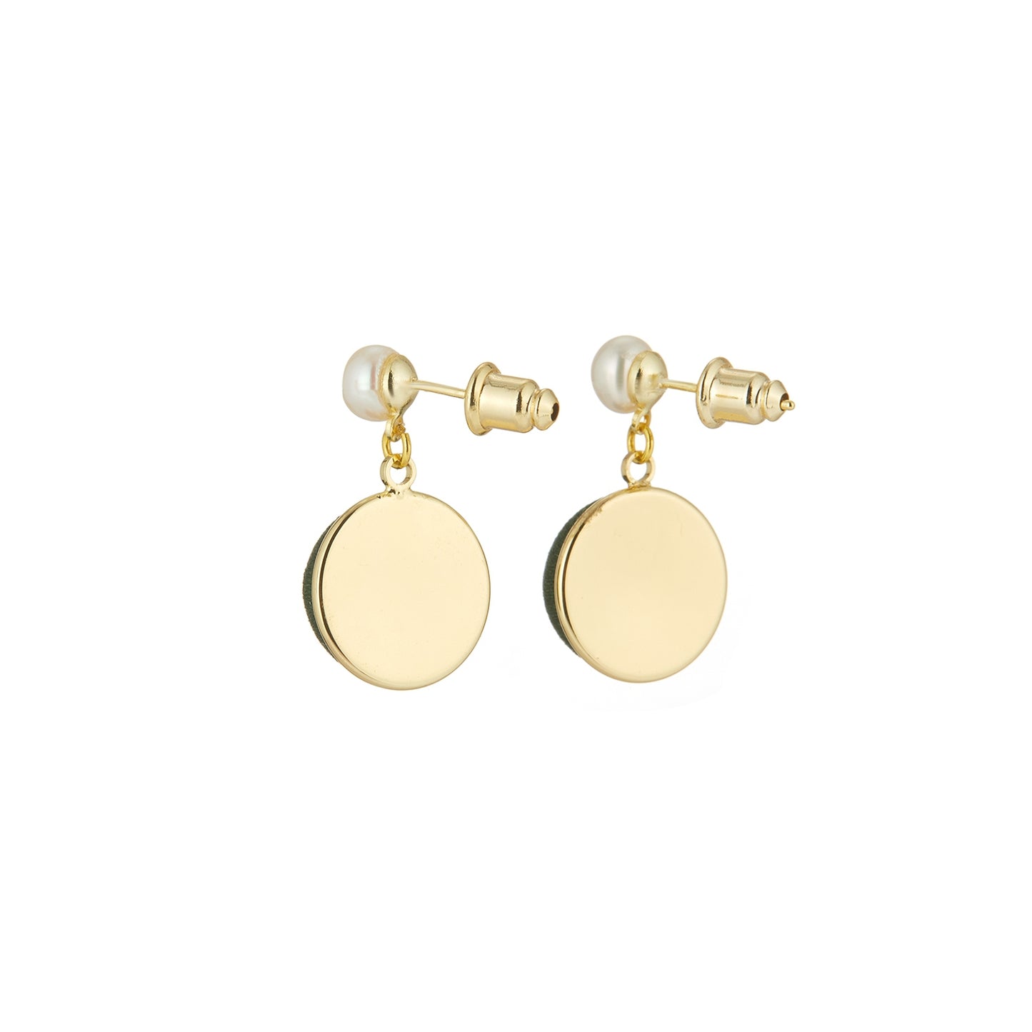 Pure Silk Brocade Earrings with Freshwater Pearls | Emerald Eyes | Drop Earrings | Shine Collection