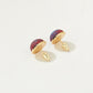 Pure Silk Brocade Earrings | Pheiffer Beach | Stud Earrings | Shine Collection