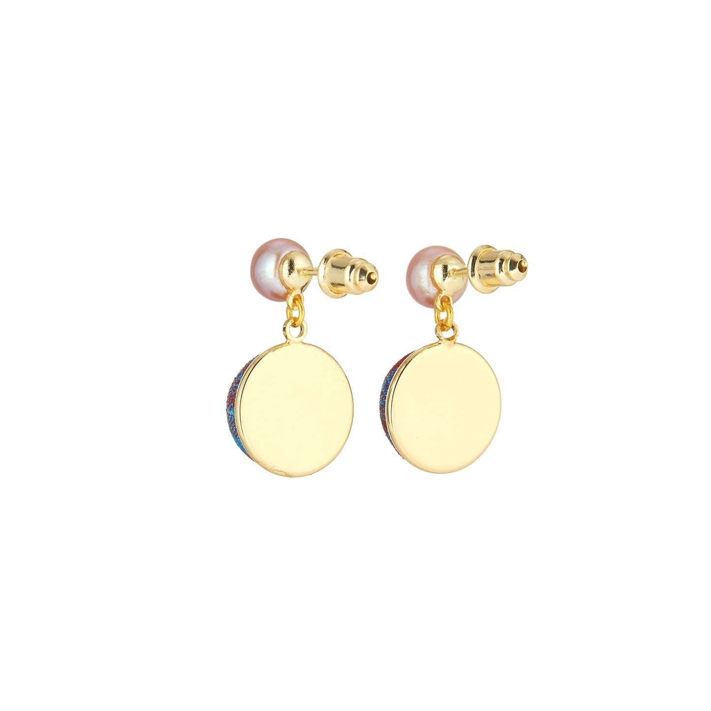Pure Silk Brocade Earrings with Freshwater Pearls | Pheiffer Beach | Drop Earrings | Shine Collection