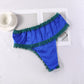 Blue Lagoon | Custom Pure Silk Brazilian Pantie | High Waist | Lace on Mulberry Silk | Bridal Lingerie | Brush Collection