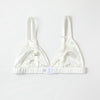 Pearl White | Handmade Pure Silk Bralettes | No Padding No Wire | 19 Momme Silk Charmeuse