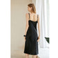 Custom Silk Dress | Silk Cowl Neck / V Neck Slip Dress | Knee / Midi Dress with Adjustable Straps | 22 Momme | Float Collection