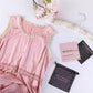 Custom Silk Lounge Dress Estelle | Vintage Inspired Round Neck Sleeveless Dress with Silk Belt