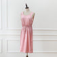 Custom Silk Lounge Dress Estelle | Vintage Inspired Round Neck Sleeveless Dress with Silk Belt