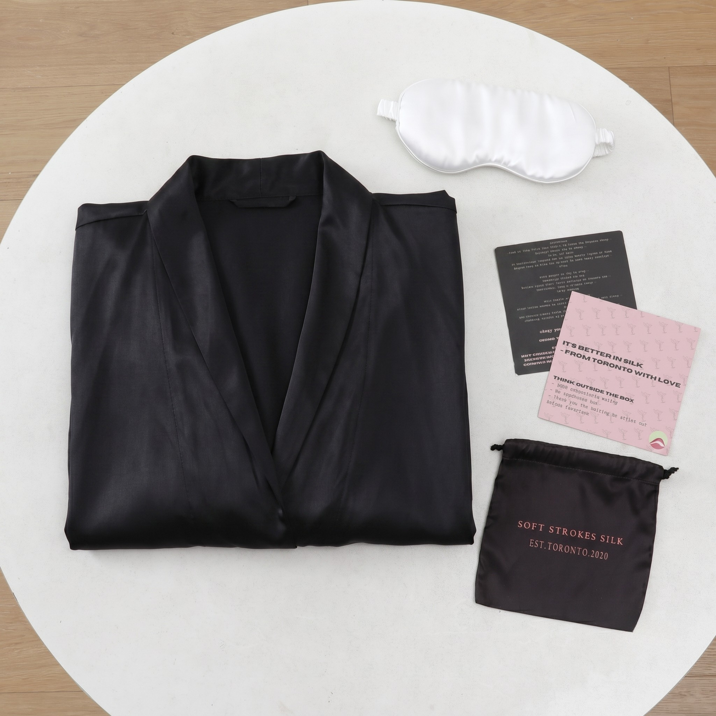 Custom Pure Mulberry Silk Men's Robe | Frederick | Long Sleeve with Pockets | 22 Momme | Float Collection