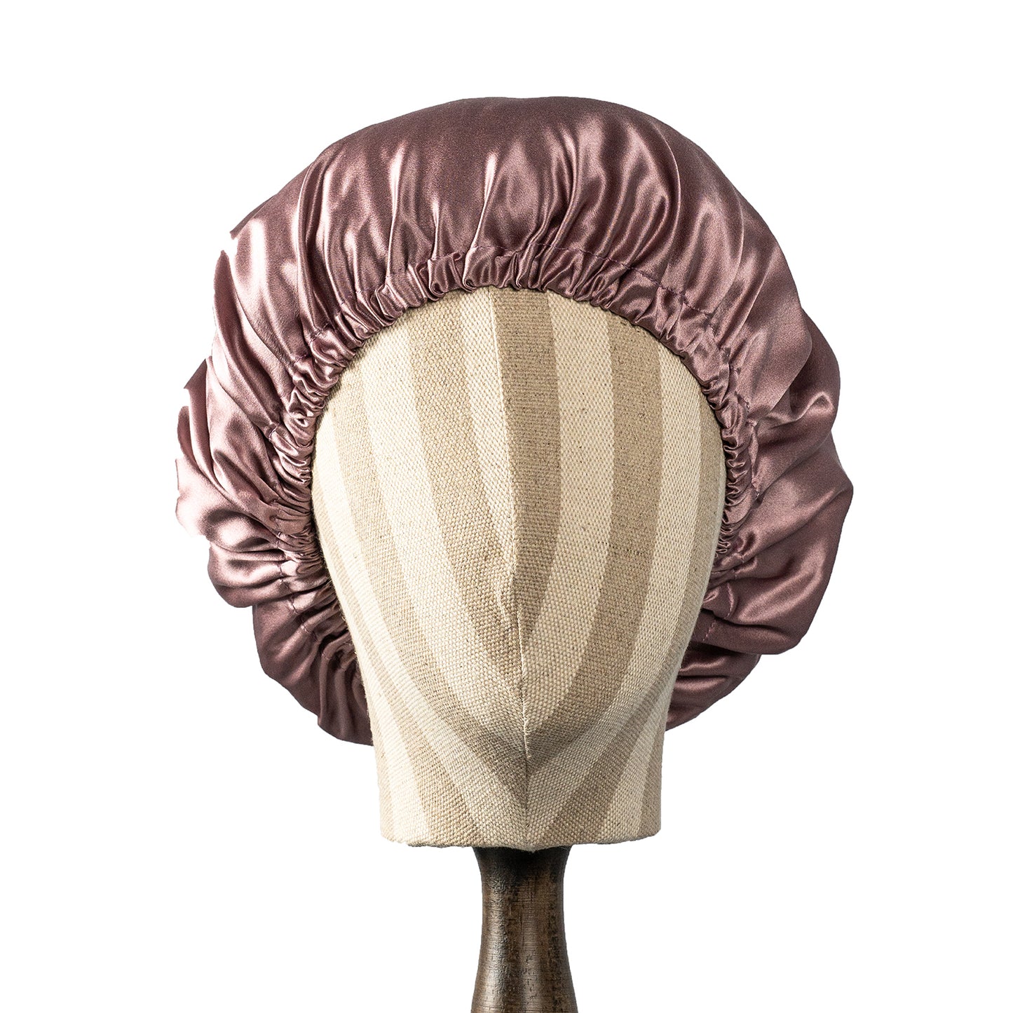 Pure Mulberry Silk Hair Bonnet Cocoa Purple | Single Layer with Adjustable Elastic | 100% Silk 22 Momme | Sleeping Bonnet Gift
