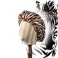 Pure Mulberry Silk Hair Bonnet Zebra | Double Layer Reversible with Silk Lining | Adjustable Elastic | 100% Silk 22 Momme | Night Bonnet Gift