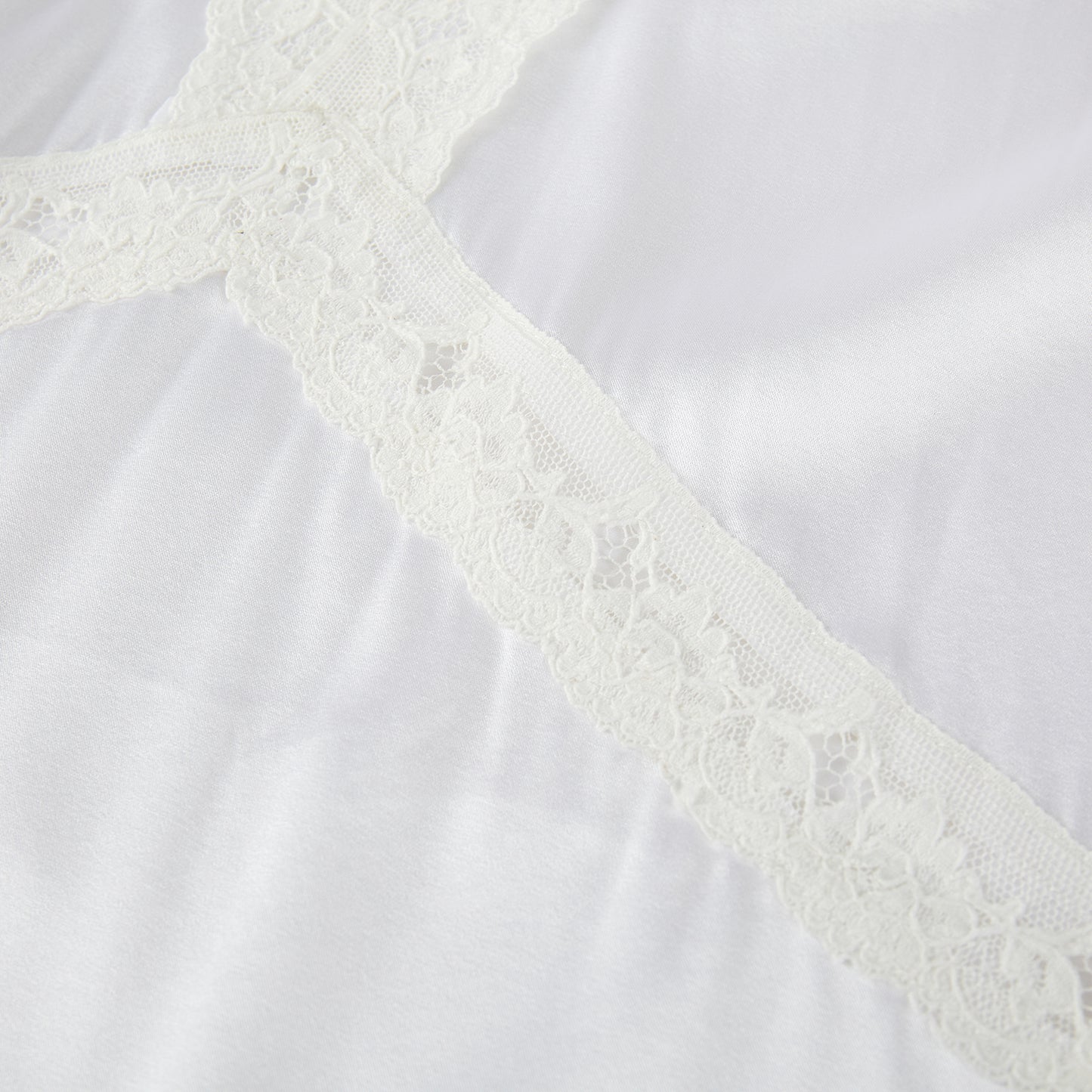Custom Pure Silk Chemise with French Cotton Lace | Althea Chemise | V-Neck Bridal Shift Spaghetti Straps | Mulberry Silk Nightwear for Women