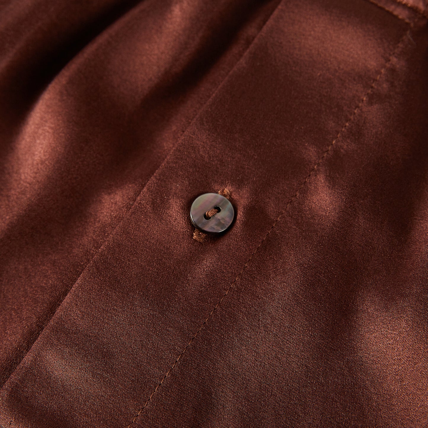 Deep Coffee Pure Mulberry Silk Men's Boxers | Mid Rise with Button Closure | 19 Momme | Soar Collection