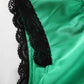 Emerald Jungle | Custom Pure Silk Brazilian Pantie | High Waist | Lace on Mulberry Silk | Bridal Lingerie | Brush Collection