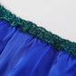 Blue Lagoon | Custom Pure Silk Brazilian Pantie | High Waist | Lace on Mulberry Silk | Bridal Lingerie | Brush Collection