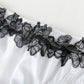 Butterfly Effect | Custom Pure Pure Silk Bikini Pantie | Mid Waist | Black and White Lace on Mulberry Silk | Brush Collection