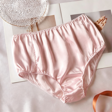 2026 Sample Pure Silk French Cut Pantie Size S | Dusty Rose | Mulberry Silk Pantie #83