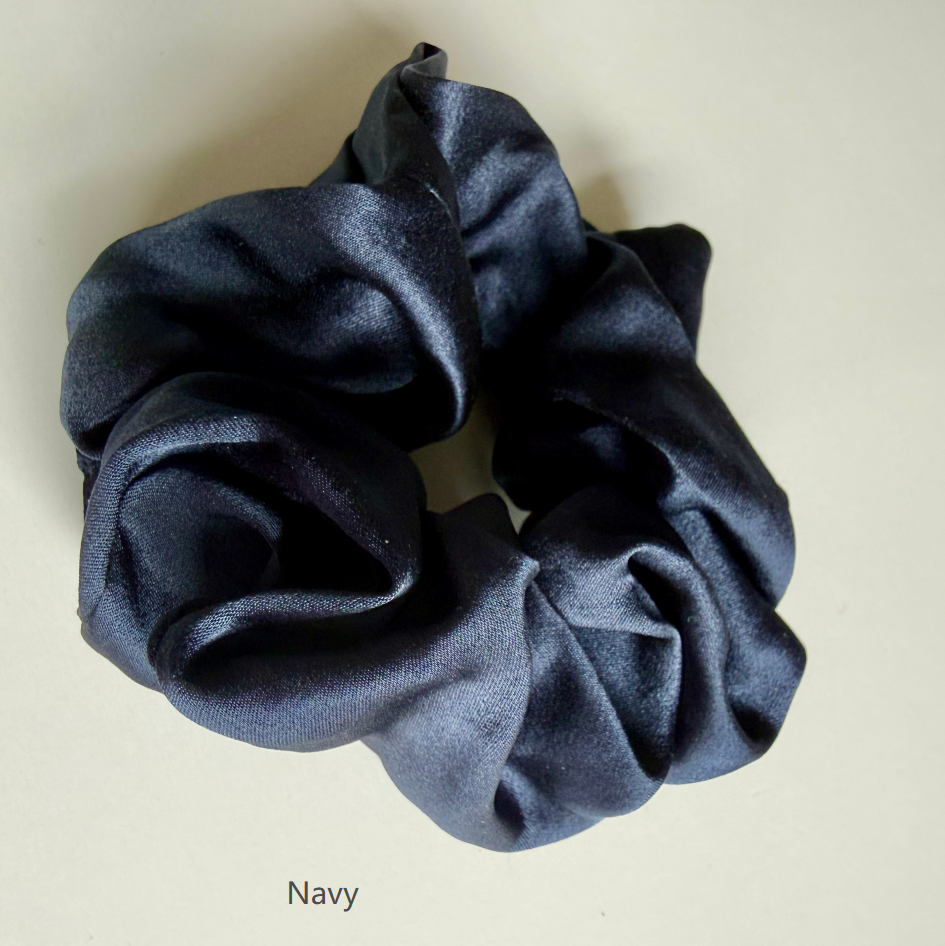 2026 Sample Pure Mulberry Silk French Scrunchie | 2 inch | 19-22 Momme | #42