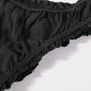Sabrina | Custom Made Pure Mulberry Silk Bikini Panties | Mid Waist with Ruffles | 19 Momme | Float Collection