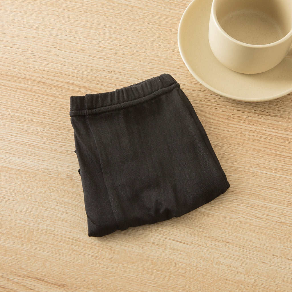 Black Knitted Silk Men's Trunks | Mid Rise | Shimmer Collection