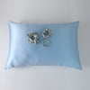 Blue Macaron Luxury Pure Mulberry Silk Pillowcase | Queen | 32 Momme | Drape Collection