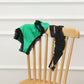 Emerald Jungle | Custom Pure Silk Brazilian Pantie | High Waist | Lace on Mulberry Silk | Bridal Lingerie | Brush Collection