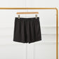 Black Pure Mulberry Silk Men's Boxers | Mid Rise with Button Closure | 19 Momme | Soar Collection
