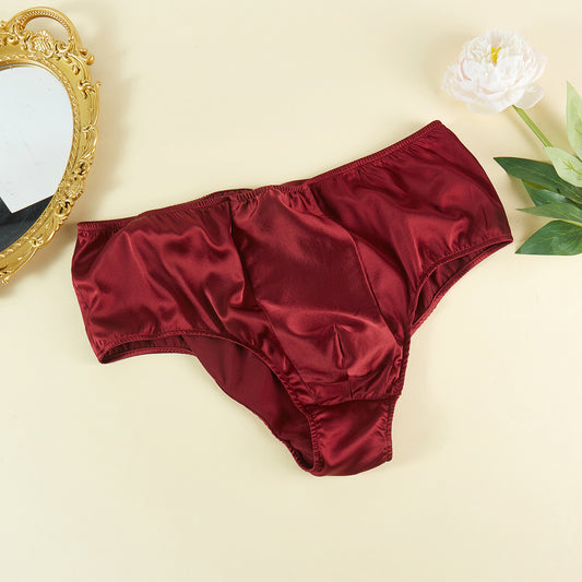 Custom Pure Mulberry Silk Men's Briefs | High Rise | 19 Momme | Soar Collection