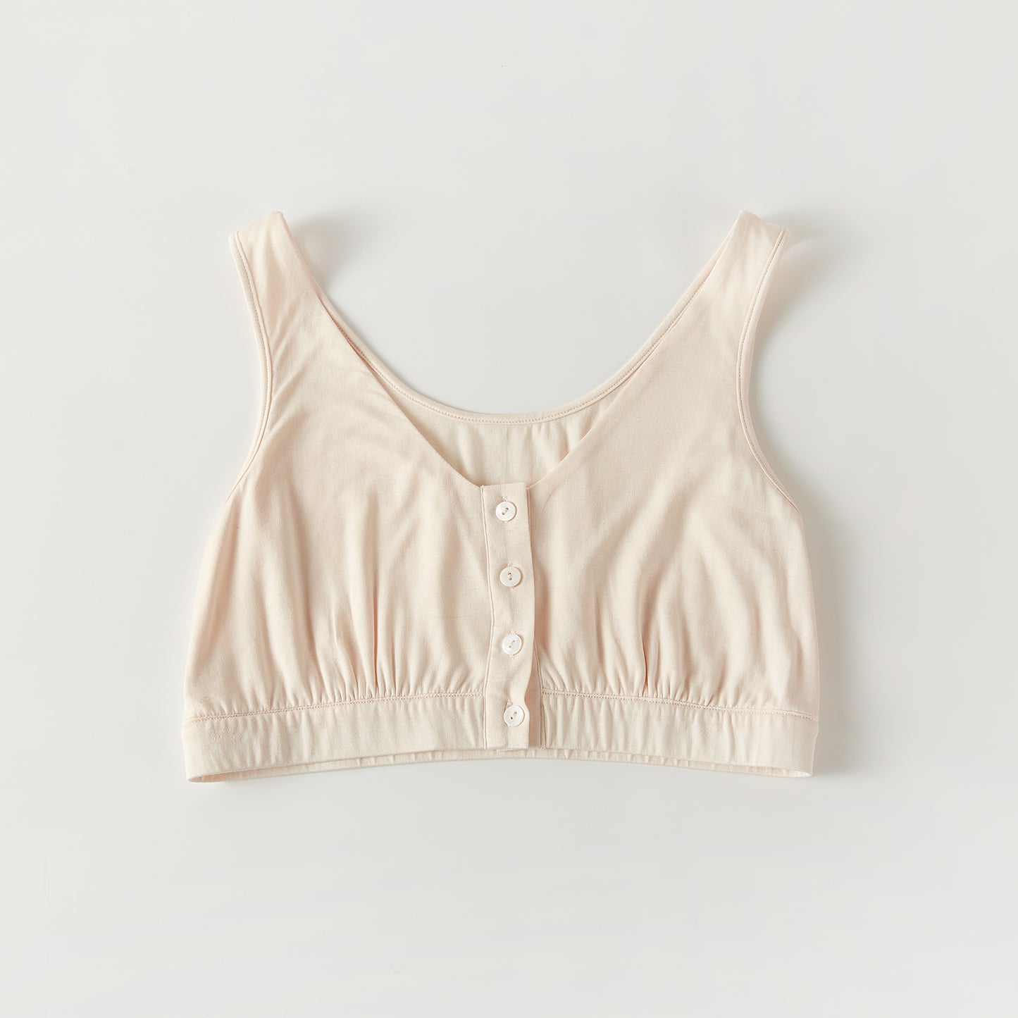 Sample Pure Knitted Silk Bralette Size 34B | Apricot Pink | Mulberry Silk Bralette
