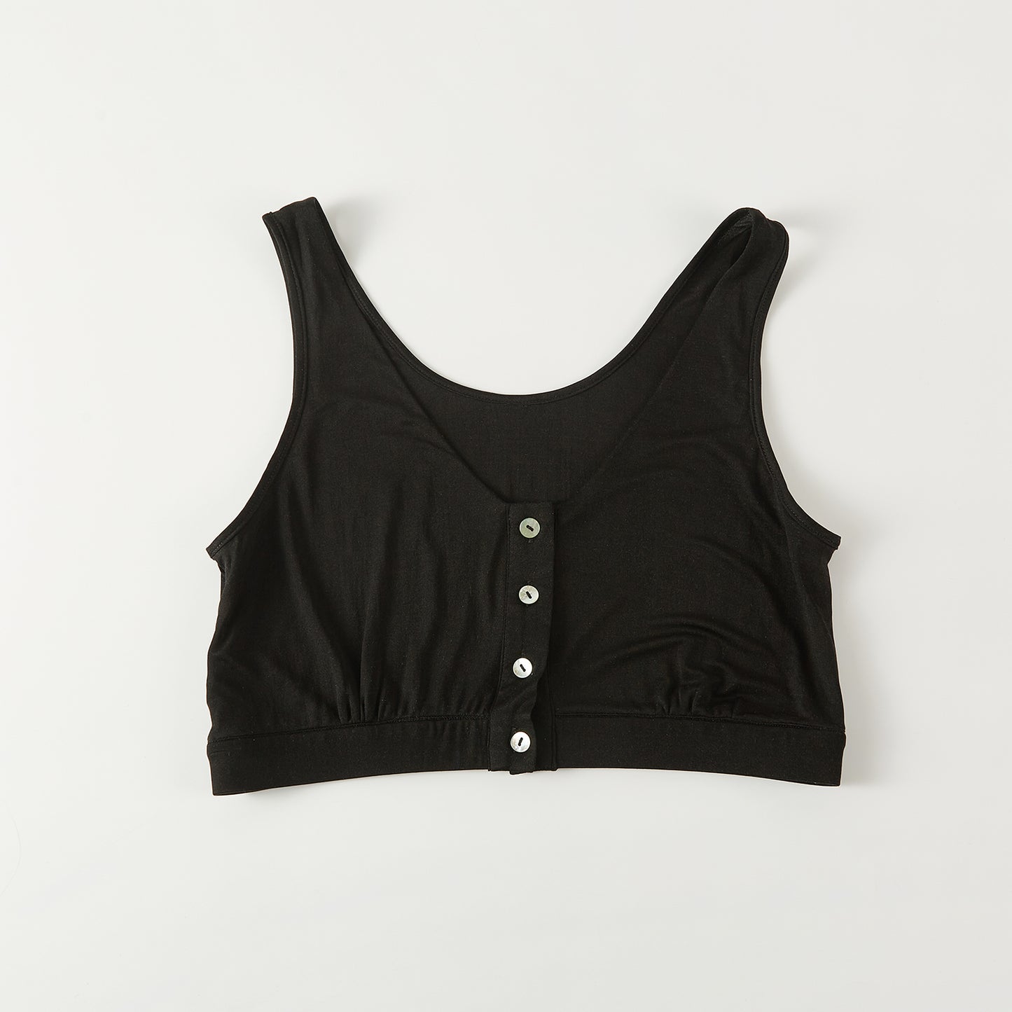 Sample Pure Knitted Silk Bralette Size 34B | Black | Mulberry Silk Bralette
