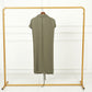 Custom Silk Dress Bianca | Knee Length Shawl Collar Casual Dress with Pockets