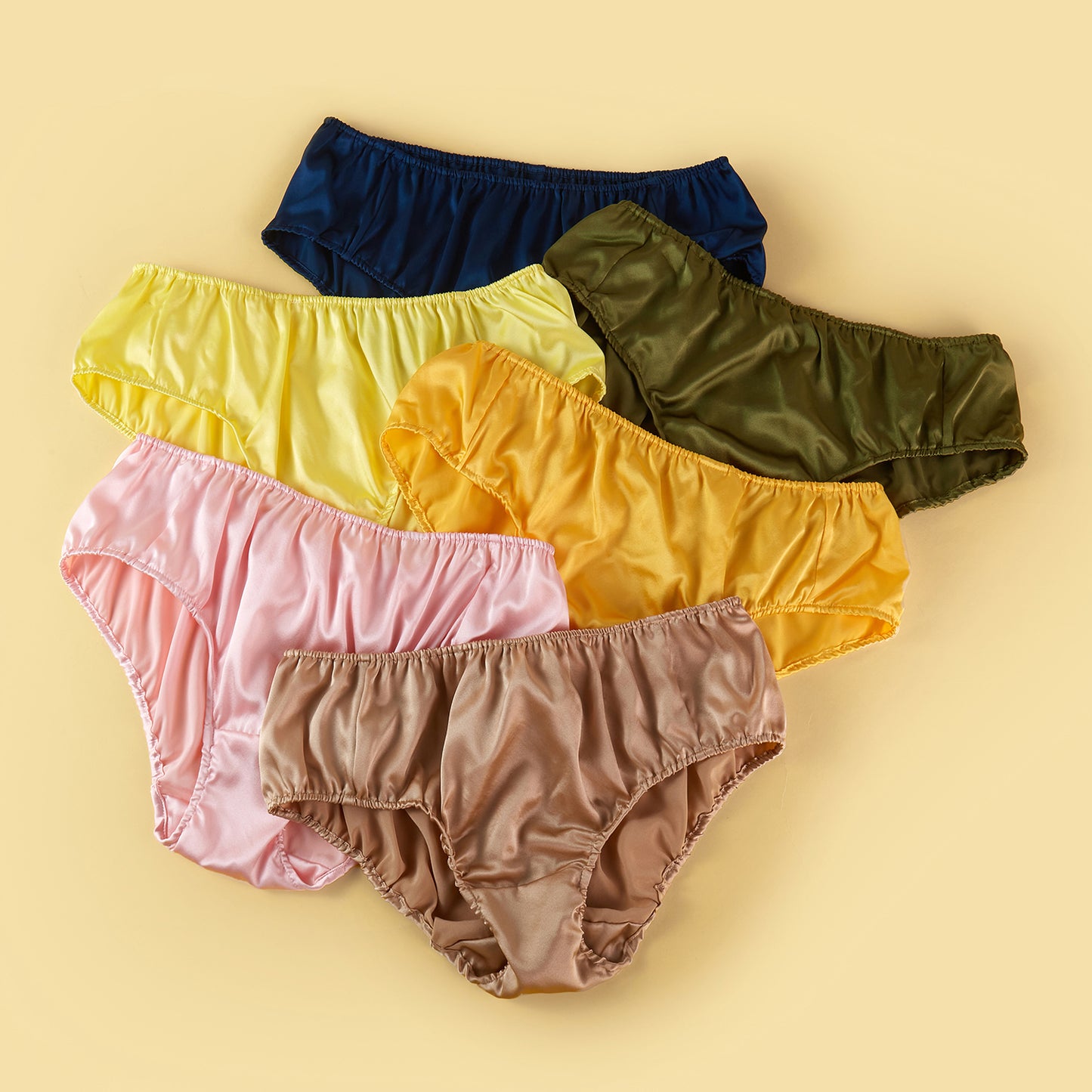 Custom Made Pure Mulberry Silk Bikini Panties | Mid Waist | 19 Momme | Float Collection