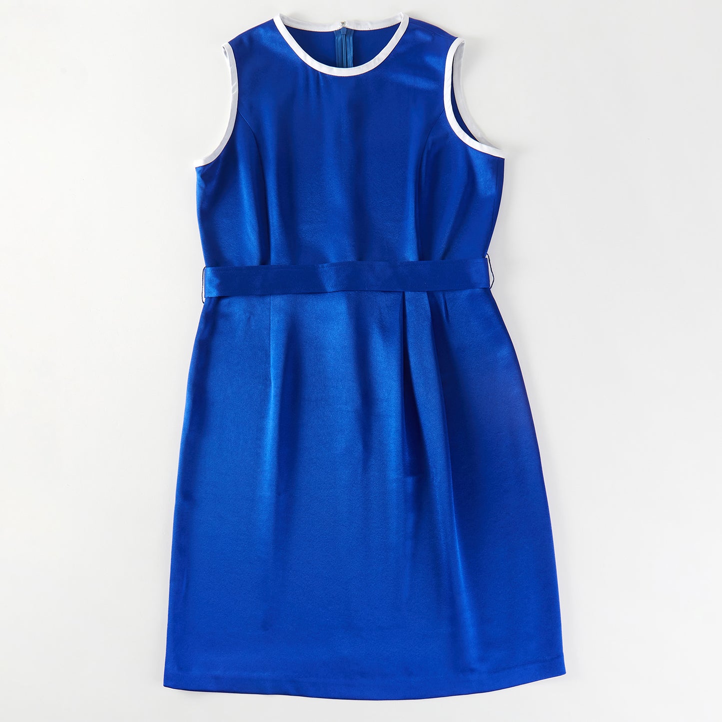 Custom Silk Dress Julie | Knee Length Business Casual Dress with Pockets