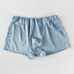 Steel Blue Pure Mulberry Silk Men's Trunks | Mid Rise | 19 Momme | Soar Collection
