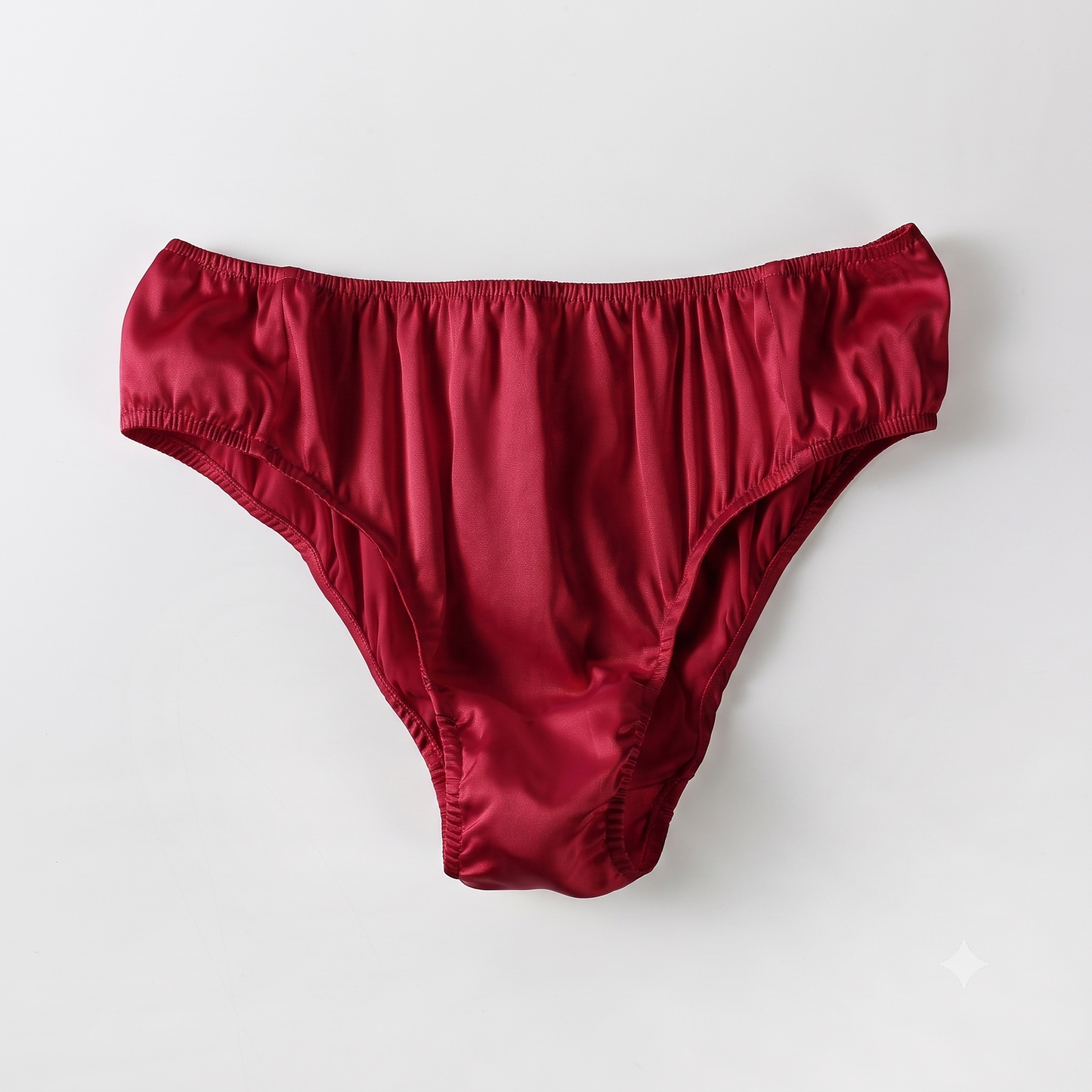 2026 Sample Pure Silk Bikini Size S | Crimson | Mulberry Silk Pantie #87