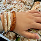 Sand Storm | Single or Set of 3 Pure Mulberry Silk Skinny Scrunchie | Weekly Special Hair Ties | 0.4 inch