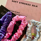 Bubblegum Retro | Set of 3 Pure Mulberry Silk Mini Scrunchie | Weekly Special Hair Ties | 0.8 inch
