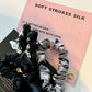 Film Noir | Single or Set of 3 Pure Mulberry Silk Mini Scrunchie | Weekly Special Hair Ties | 0.8 inch