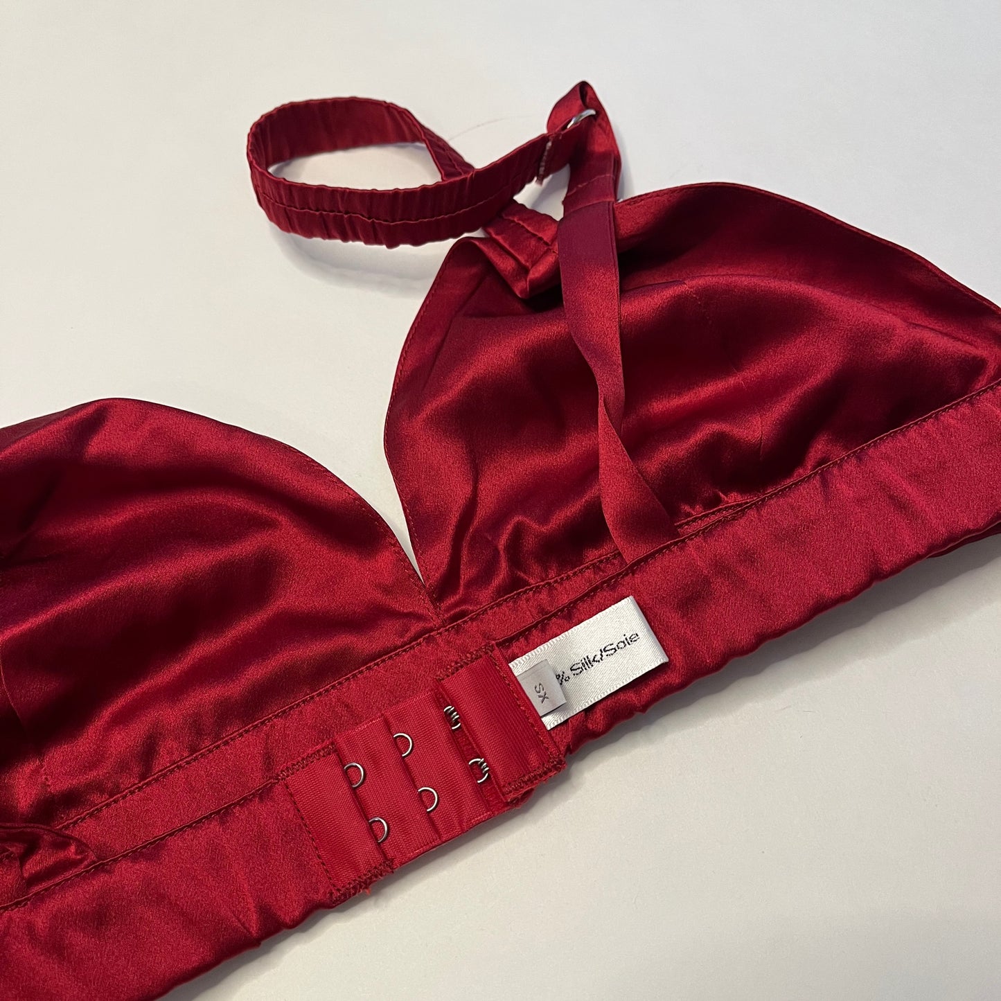Sample Pure Vin Bralette Size XS | Ruby | Mulberry Silk Bralette