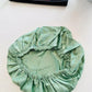 Sample Pure Silk Hair Bonnet Jade Green | Double Layer with Adjustable Elastic | 100% Silk 22 Momme