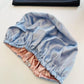 Sample Pure Silk Hair Bonnet Baby Blue & Pink | Double Layer with Adjustable Elastic | 100% Silk 22 Momme