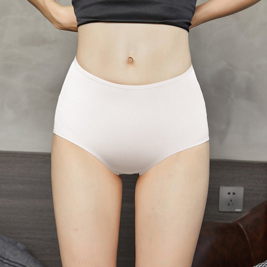 Knitted Silk High Rise French Cut Panties | White Cosmopolitan | Shimmer Collection