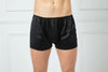 Black Pure Mulberry Silk Men's Trunks | Low Rise | 19 Momme | Soar Collection