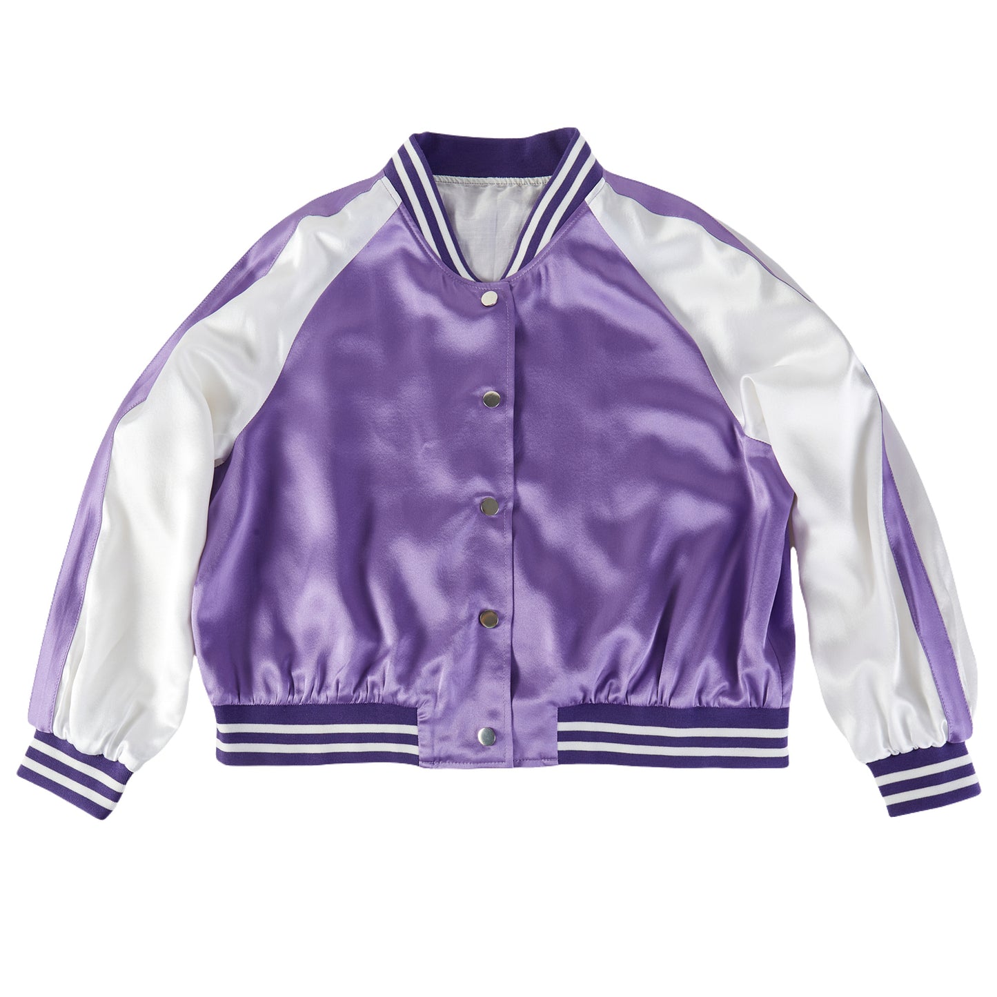 Custom Pure Silk Bomber Jacket | Justine | 22 Momme Silk Charmeuse