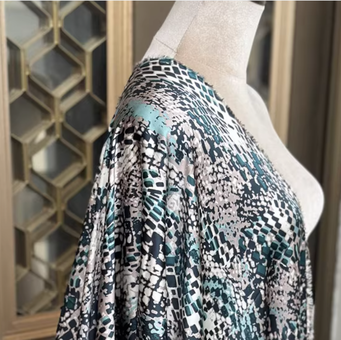 #7 Blue Python | Fabric for Customization