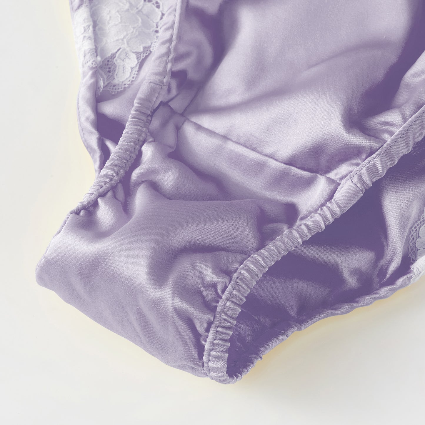 Peony Peony | Custom Pure Pure Silk Double Layer Bikini Pantie | Mid Waist | Lace on Mulberry Silk | Bridal Lingerie | Brush Collection
