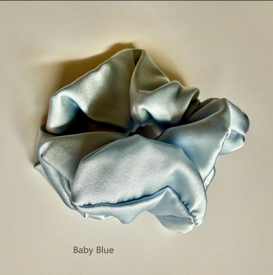 2026 Sample Pure Mulberry Silk French Scrunchie | 2 inch | 19-22 Momme | #42