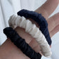 Everyday Classics | Set of 3 Pure Mulberry Silk Skinny Scrunchie | Weekly Special Hair Ties | 0.4 inch