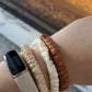 Sand Storm | Single or Set of 3 Pure Mulberry Silk Skinny Scrunchie | Weekly Special Hair Ties | 0.4 inch