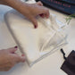 Sample Pure Mulberry Silk Men's T-Shirt Size M | Henley Collar, Short Sleeve and Relaxed Fit | 19 Momme
