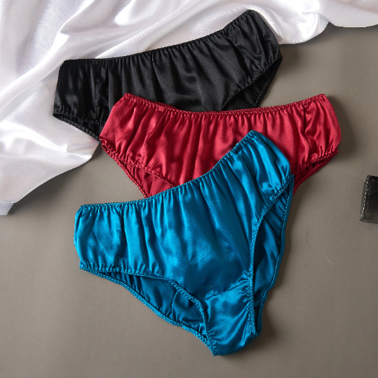 Custom Made Pure Mulberry Silk Bikini Panties | Mid Waist | 19 Momme | Float Collection