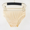 Knitted Silk Mid Rise French Cut Pantie | Blonde Pale Ale | Shimmer Collection